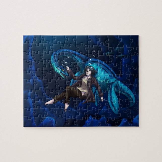 Underwater with a Plesiosaurus Jigsaw Puzzle (Horizontal)