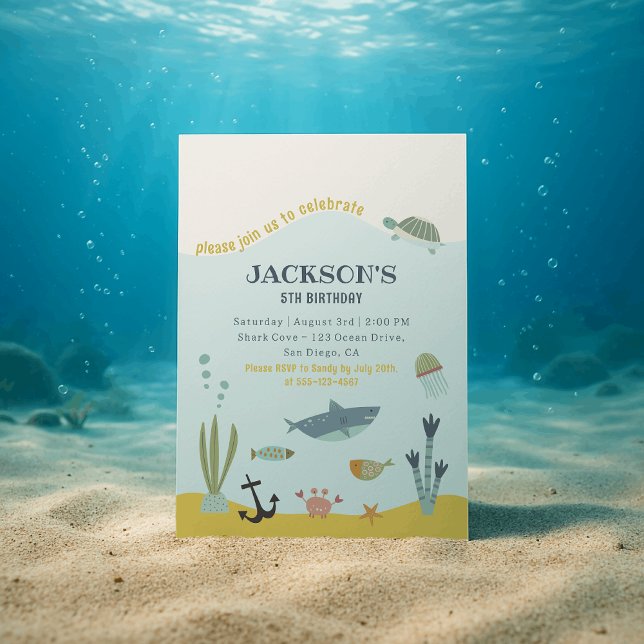 Underwater World Birthday Invitation for Kids (Creator Uploaded)