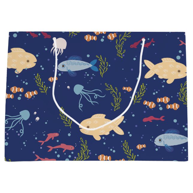 Underwater world large gift bag (Front)