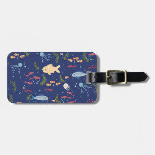 Underwater world luggage tag