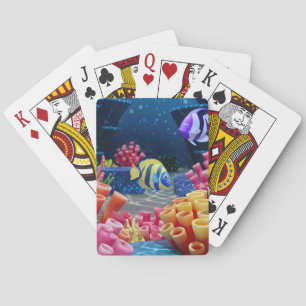 underwater world poker cards