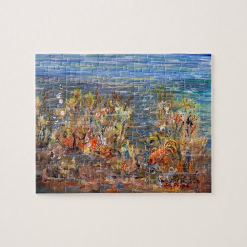 Underwater World Tropical Fish Aquarium Painting Jigsaw Puzzle