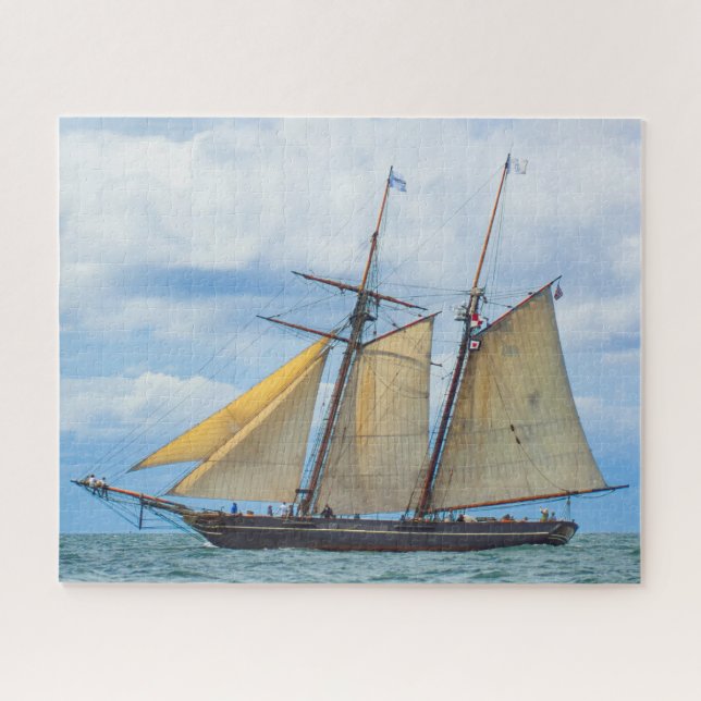 Underway On Amistad Jigsaw Puzzle (Horizontal)