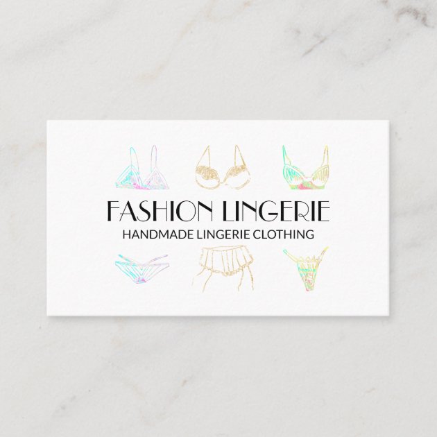 Underwear Girly shop Lingerie Clothing Business Card