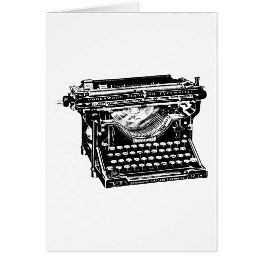 Underwood Typewriter Writer Cards (Front)