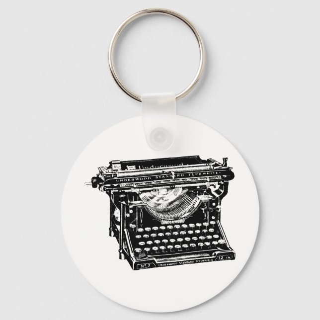 Underwood Typewriter Writer Keychain (Front)