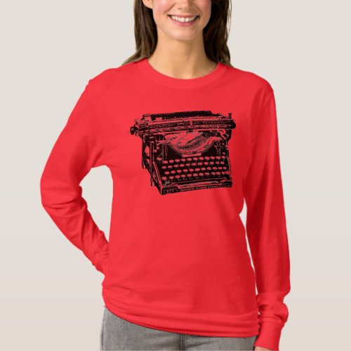 Underwood Typewriter Writer T_Shirt