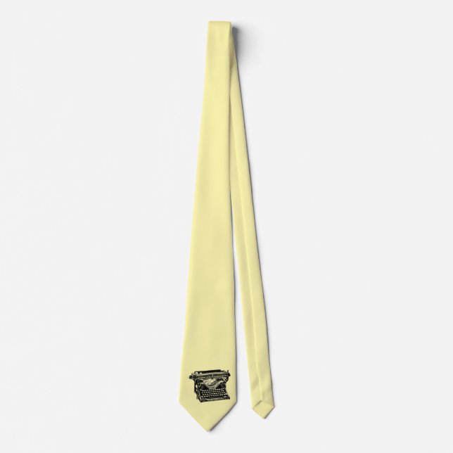 Underwood Typewriter Writer Tie (Front)