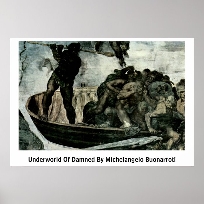 Underworld Of Damned By Michelangelo Buonarroti Posters