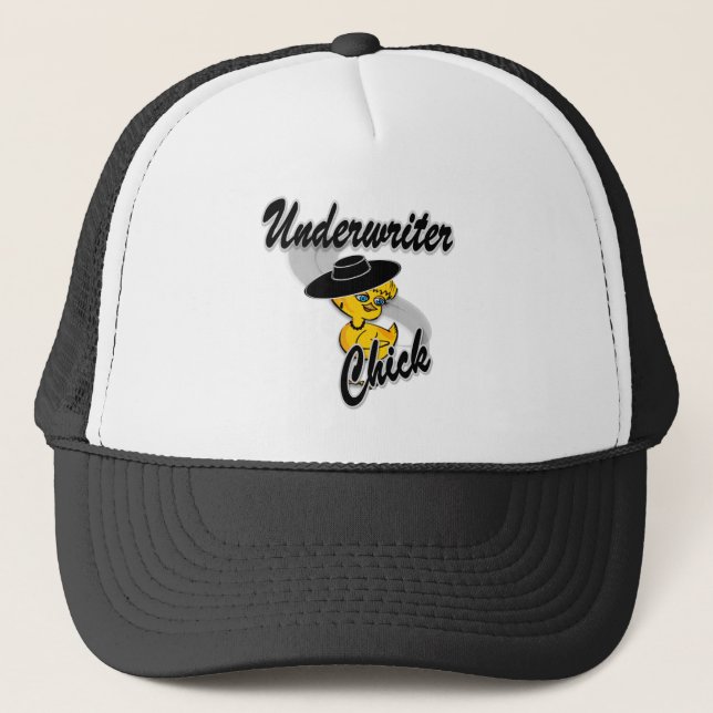 Underwriter Chick #4 Trucker Hat (Front)