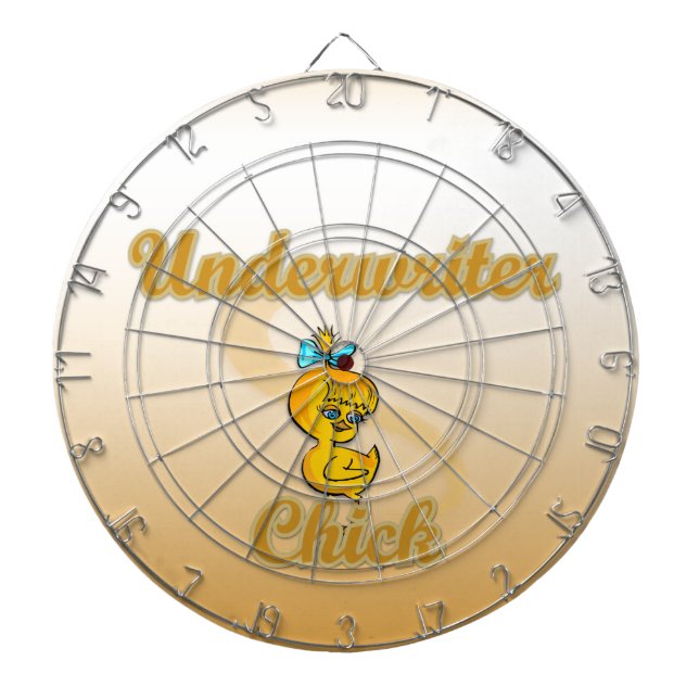 Underwriter Chick Dart Board (Front)