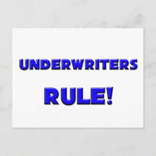 Underwriters Rule! Postcard (Front)
