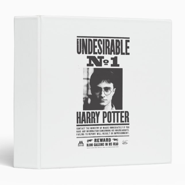 Undesirable No 1 3 Ring Binder (Front/Spine)