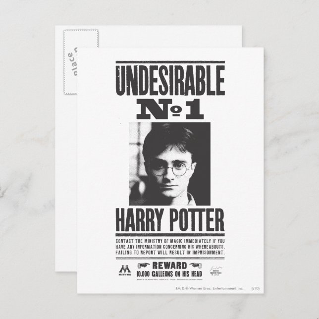 Undesirable No 1 Postcard