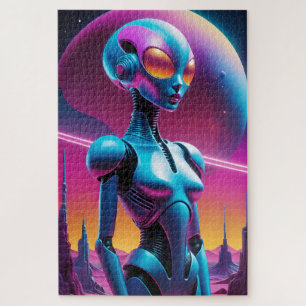 Undetermined Retro Futurism - Ken Gage Art Jigsaw Puzzle