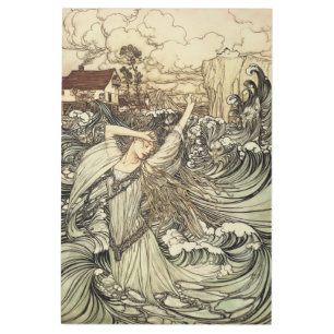 Undine by Arthur Rackham Metal Print