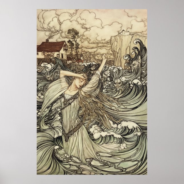 Undine by Arthur Rackham Poster (Front)