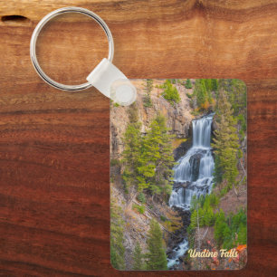 Undine Falls Lava Creek Yellowstone National Park Keychain