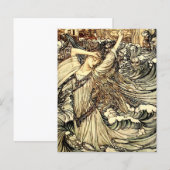 “Undine in the Waves” by Arthur Rackham (Front/Back)