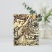 “Undine in the Waves” by Arthur Rackham (Standing Front)