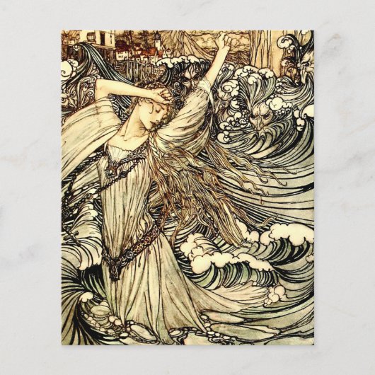 “Undine in the Waves” by Arthur Rackham (Front)