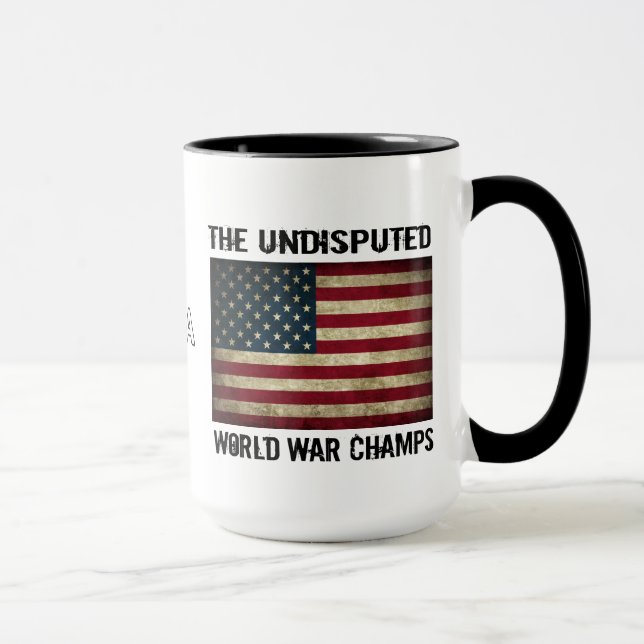Undisputed World War Champions - USA Flag Mug (Right)