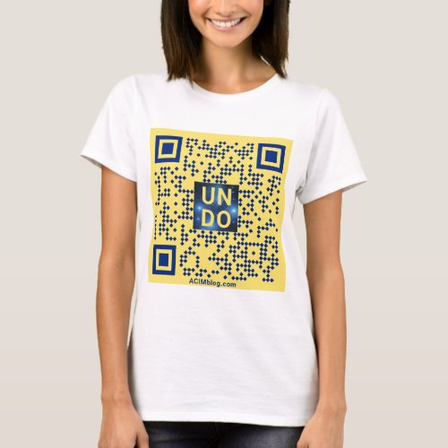 UNDO 105 references to the word UNDO in ACIM T_Shirt