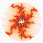 Undone Fractal Classic Round Sticker