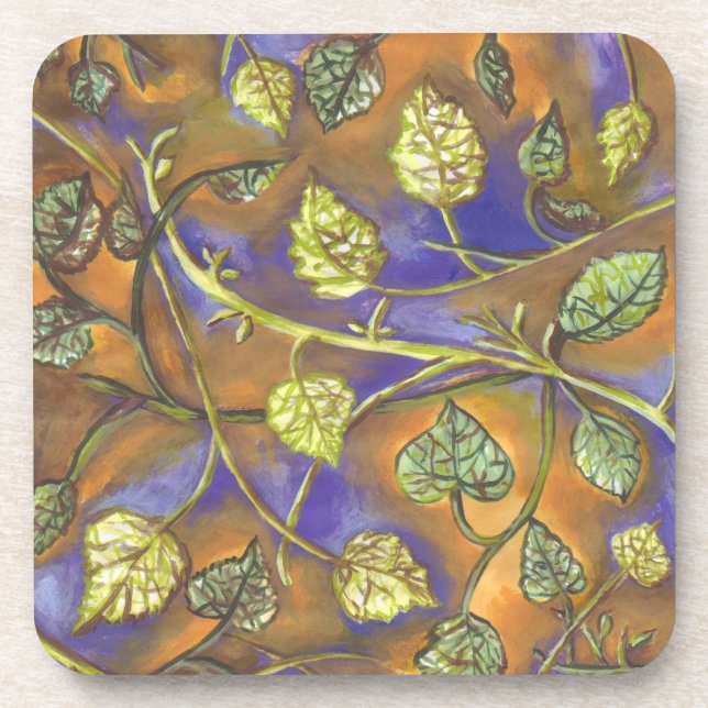 undulating leaves coasters (Front)