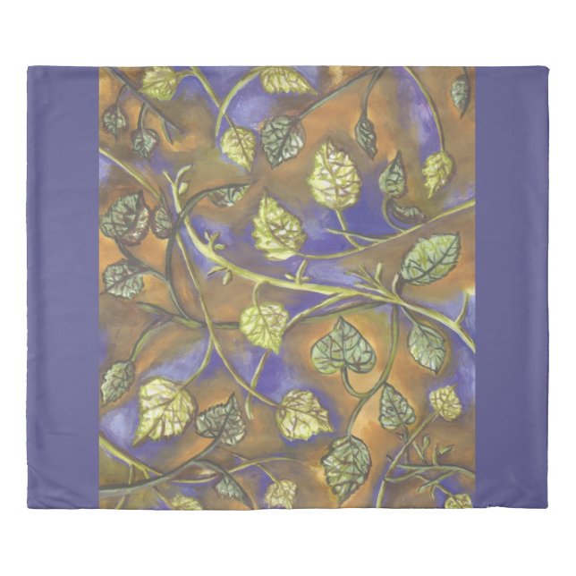 undulating leaves duvet cover (Front)