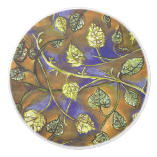 Undulating Leaves from raspberry bush knob