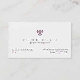 Une Fleur de Lis Business Card