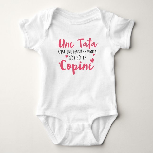 UNE TATA C'EST UNE DEUXIEME MAMAN BABY BODYSUIT (Front)