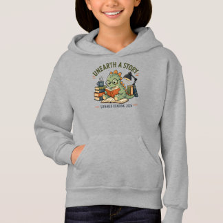 Unearth A Story Cute Dinosaur Journal Decor Hoodie