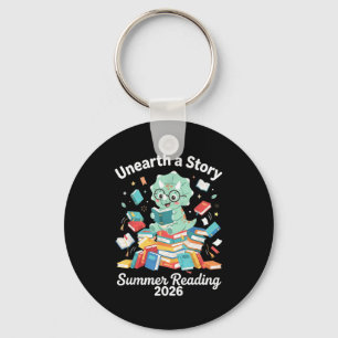 Unearth a story summer reading 2026 library men keychain