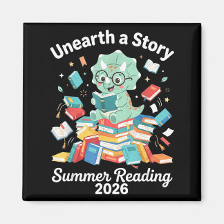 Unearth a story summer reading 2026 library men magnet