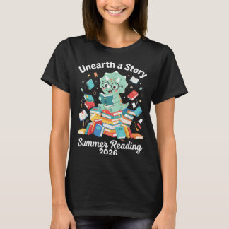 Unearth a story summer reading 2026 library men T-Shirt