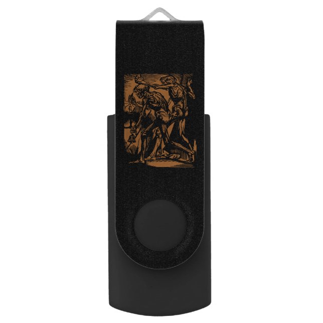 Unearthed Horrors of Dead Miners for Halloween Flash Drive (Front Vertical)