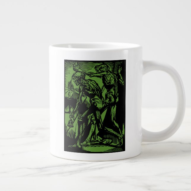 Unearthed Horrors of Dead Miners for Halloween Giant Coffee Mug (Right)