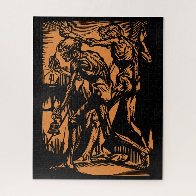 Unearthed Horrors of Dead Miners for Halloween Jigsaw Puzzle (Vertical)