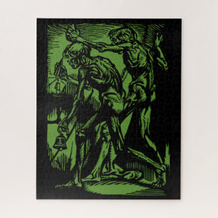 Unearthed Horrors of Dead Miners for Halloween Jigsaw Puzzle