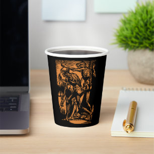 Unearthed Horrors of Dead Miners for Halloween Paper Cups