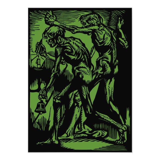 Unearthed Horrors of Dead Miners for Halloween Photo Print (Front)