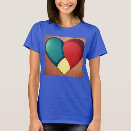  Uneeq heart Womens Basic T_Shirt