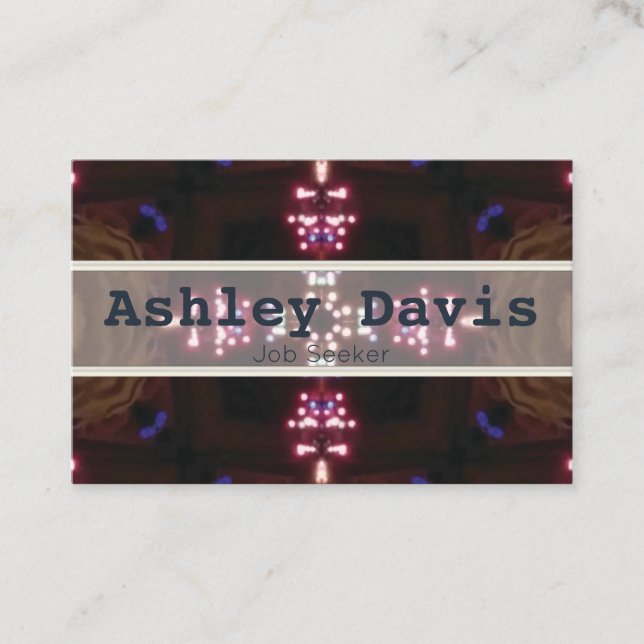 Unemployed business cards (Front)