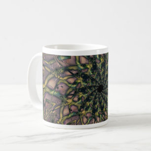 Unending Pink and Yellow Fractal Art Wrap Coffee Mug