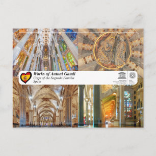 UNESCO - Antoni Gaudí - Sagrada Família - Crypt Postcard