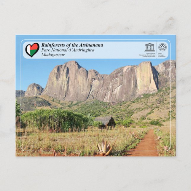 UNESCO - Atsinanana - Andringitra National Park Postcard (Front)