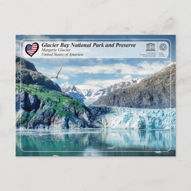 UNESCO - Glacier Bay NP - Margerie Glacier Postcard (Front)