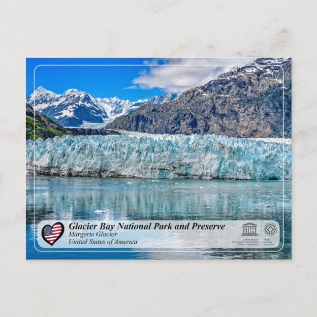 UNESCO - Glacier Bay NP - Margerie Glacier Postcard (Front)